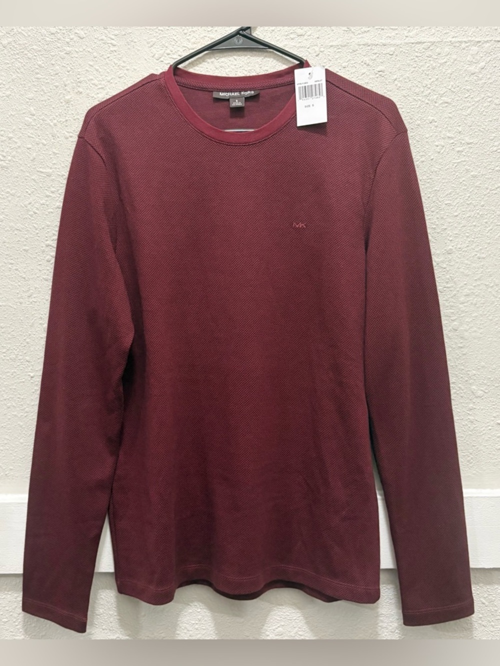 Michael Kors Men's Long Sleeve Shirt in Merlot NWT Small